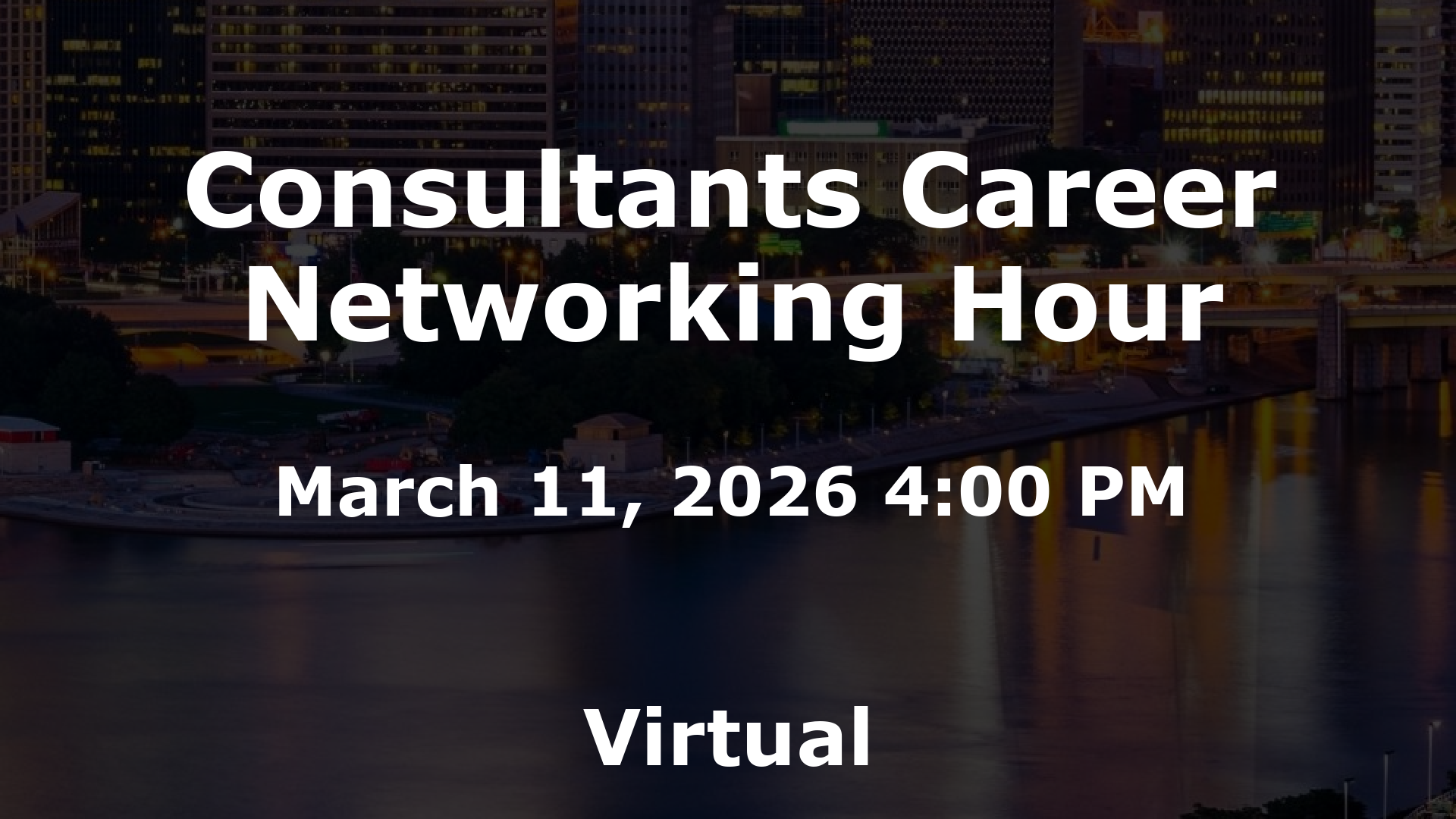Consultants Career Networking Hour event image